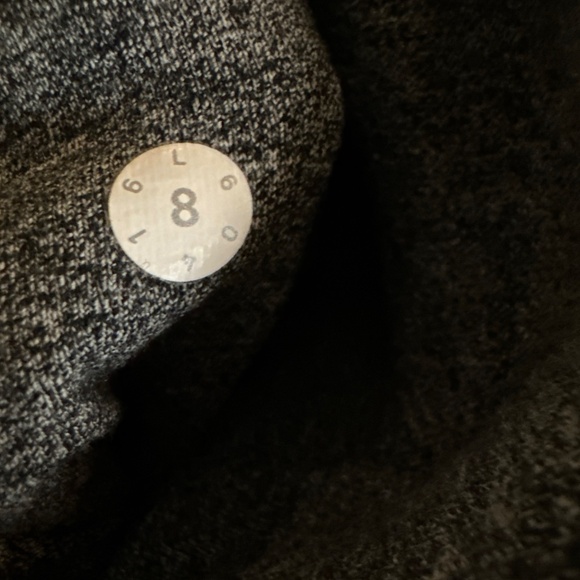 Lululemon Scuba Full Zip Hoodie Size 8 Heathered Dark Gray Fleece Sweatshirt - Picture 9 of 9